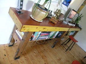 Retro Fit Kitchen 5- Bespoke School Style Bench