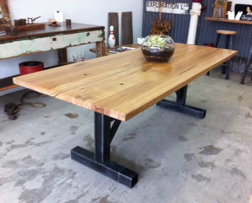 "I" Frame Table with Messmate Top