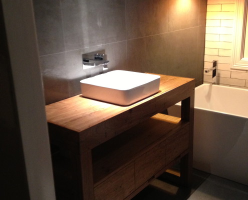 Bathroom Vanity with Drawers - Side View