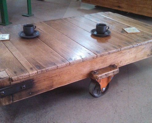 Coffee Table Trolley - Salvaged & Repurposed