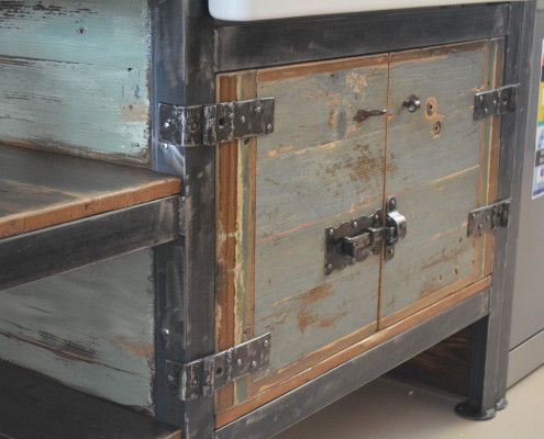 Retro Fit Kitchen - Detail of Bespoke Cupboard Door