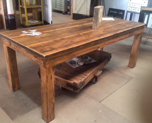 Aged Recycled Oregon Dining Table