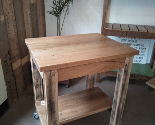 Recycled Blackbutt Workstation - Portable Island Bench