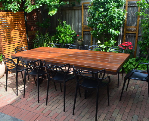 The Industrial Blackbutt Dining Table View 2